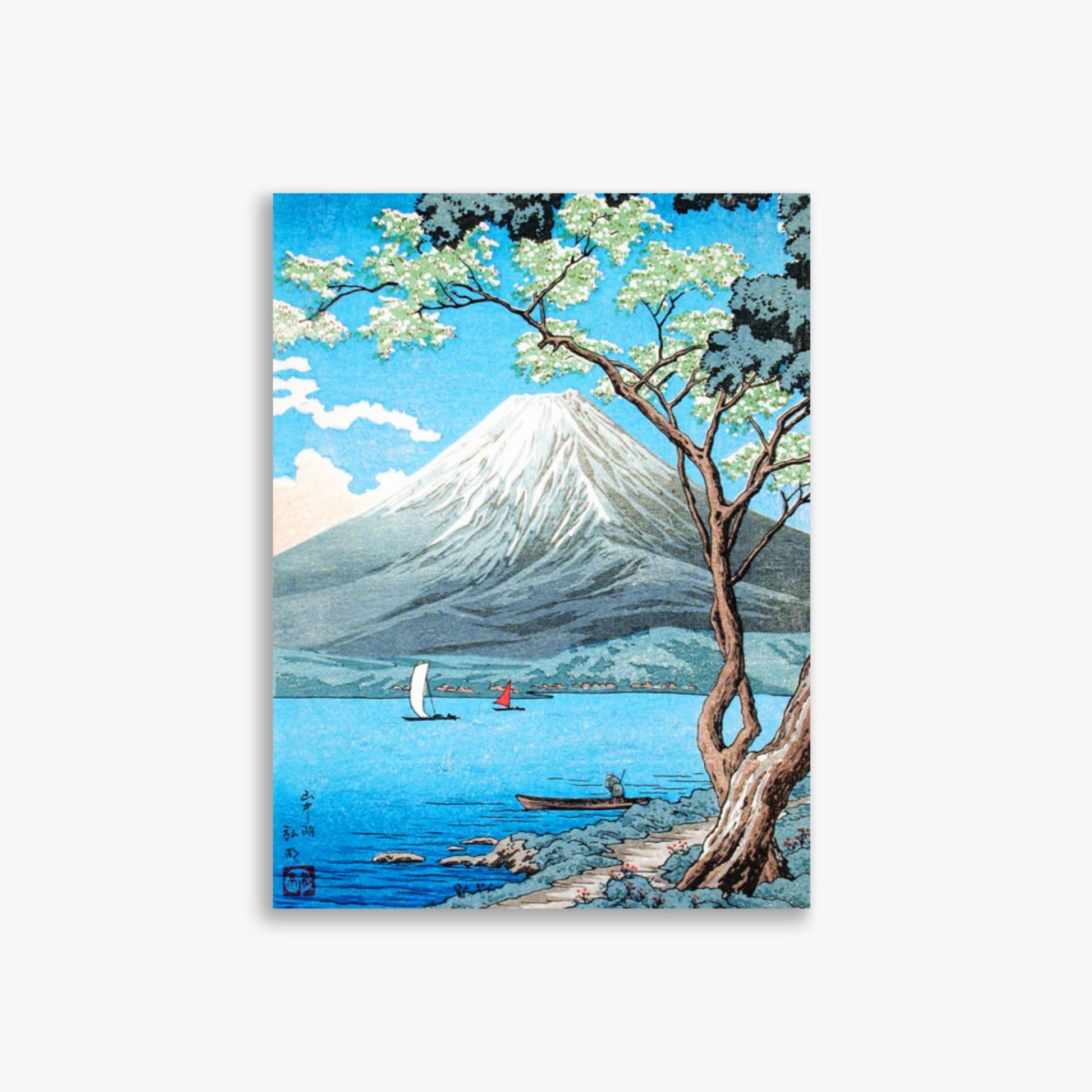 Takahashi Hiroaki (Shōtei) - Mount Fuji from Lake Yamanaka 30x40 cm Poster