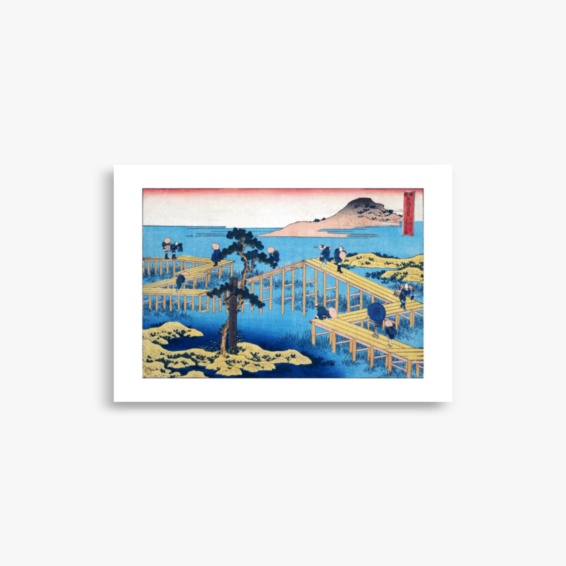 Katsushika Hokusai - Ancient View of Yatsuhashi in Mikawa Province 21x30 cm Poster