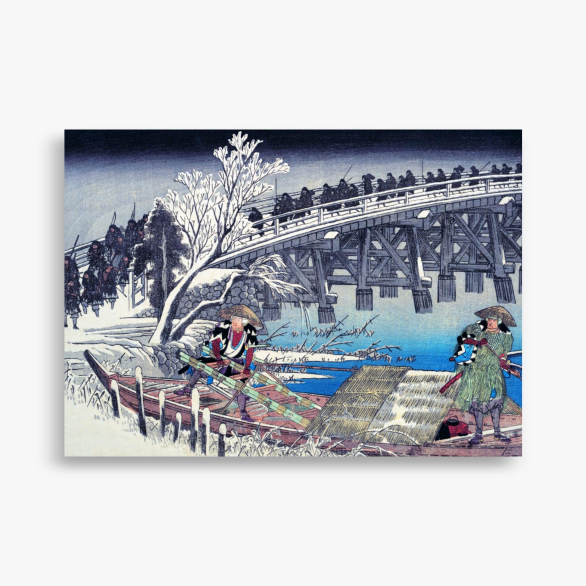 Utagawa Hiroshige - Scene I in Act XI of Chushingura 50x70 cm Poster