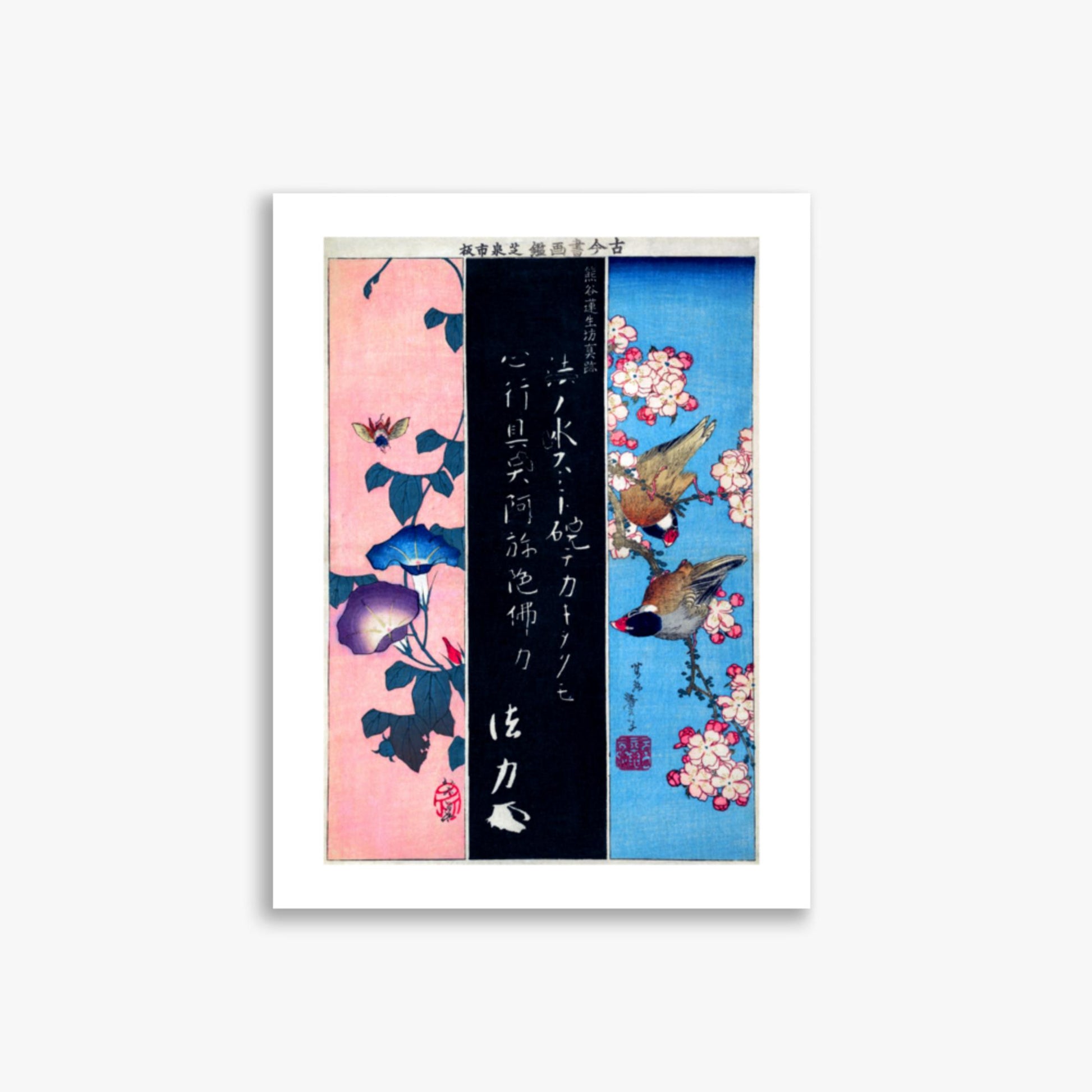 Katsushika Hokusai - Bird-and-Flower Paintings 30x40 cm Poster