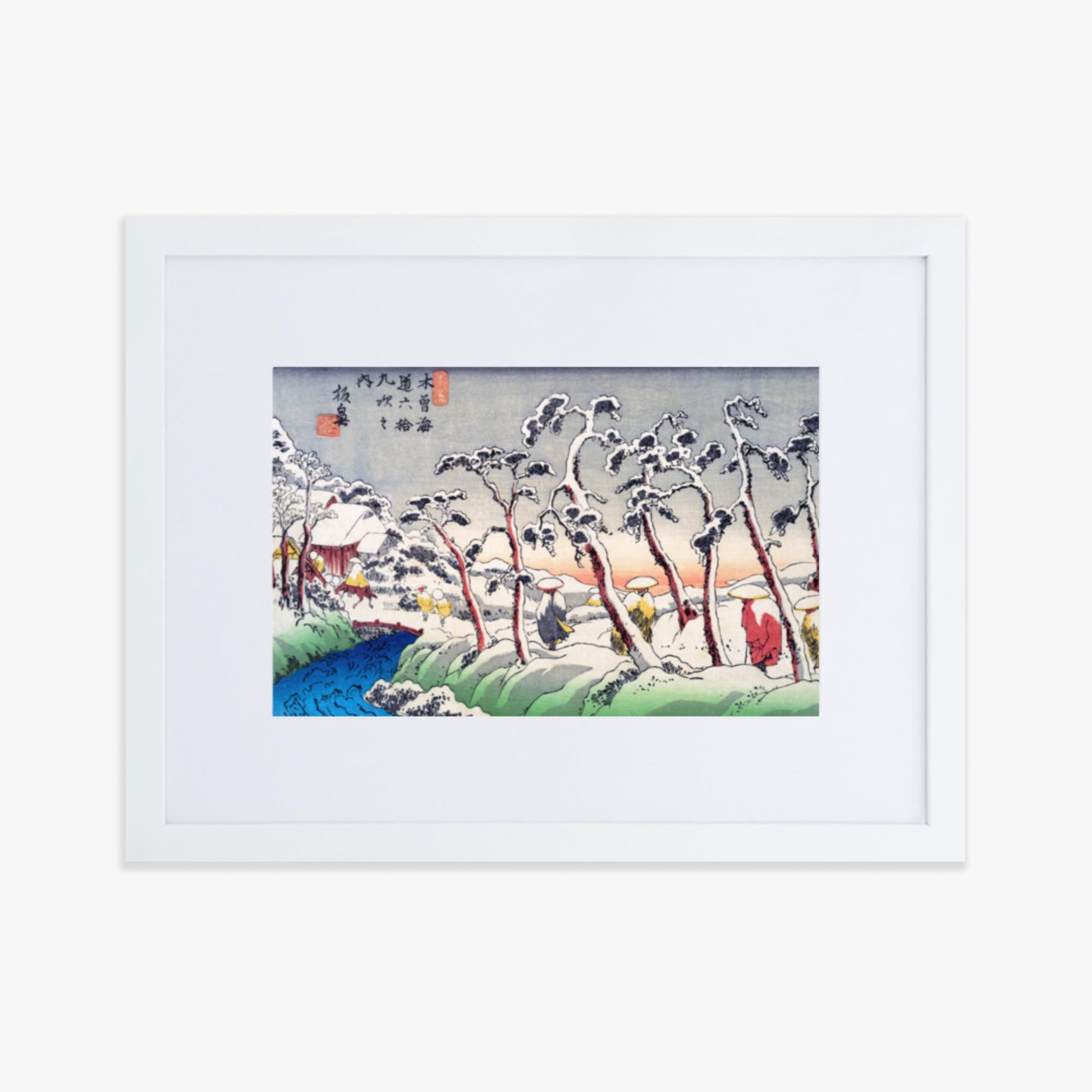 Keisai Eisen - Itabana 30x40 cm Poster With White Frame