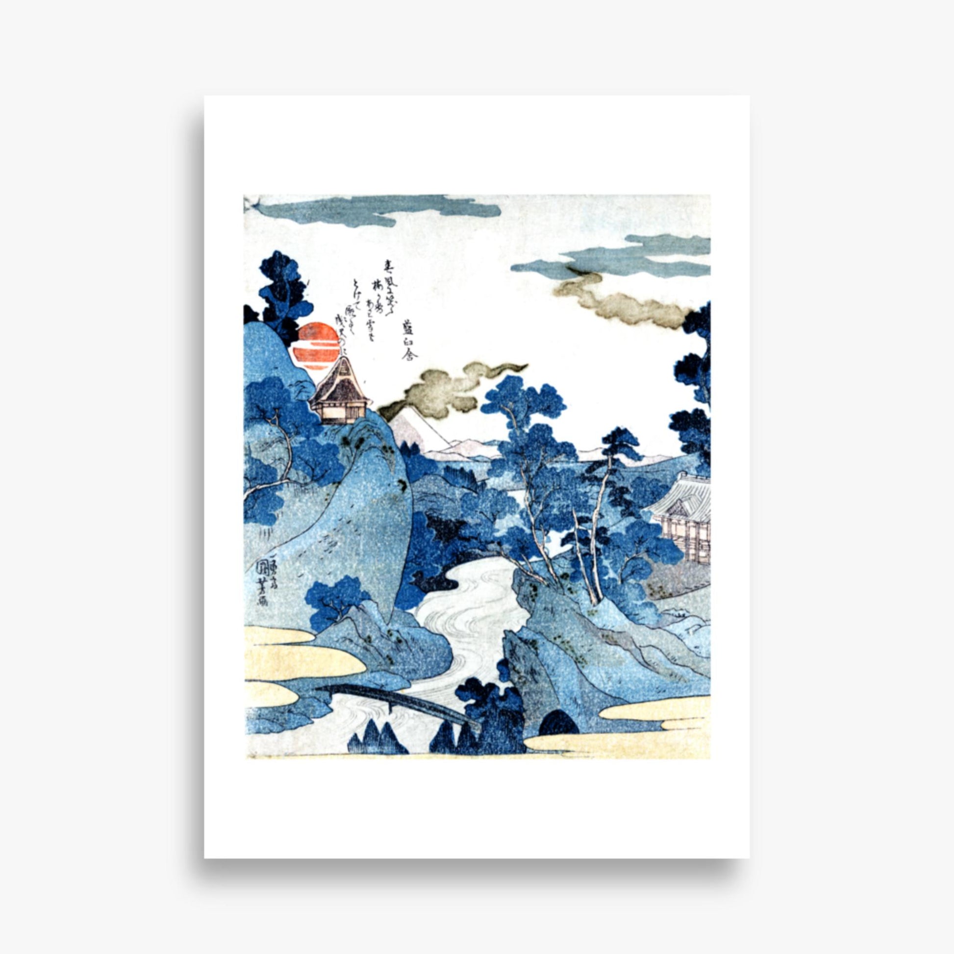 Utagawa Kuniyoshi - An evening view of Fuji 50x70 cm Poster