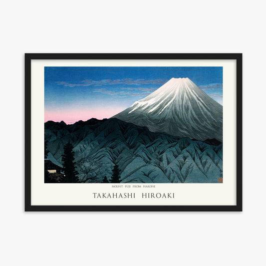 Hiroaki Takahashi - Mount Fuji From Hakone - Decoration 50x70 cm Poster With Black Frame