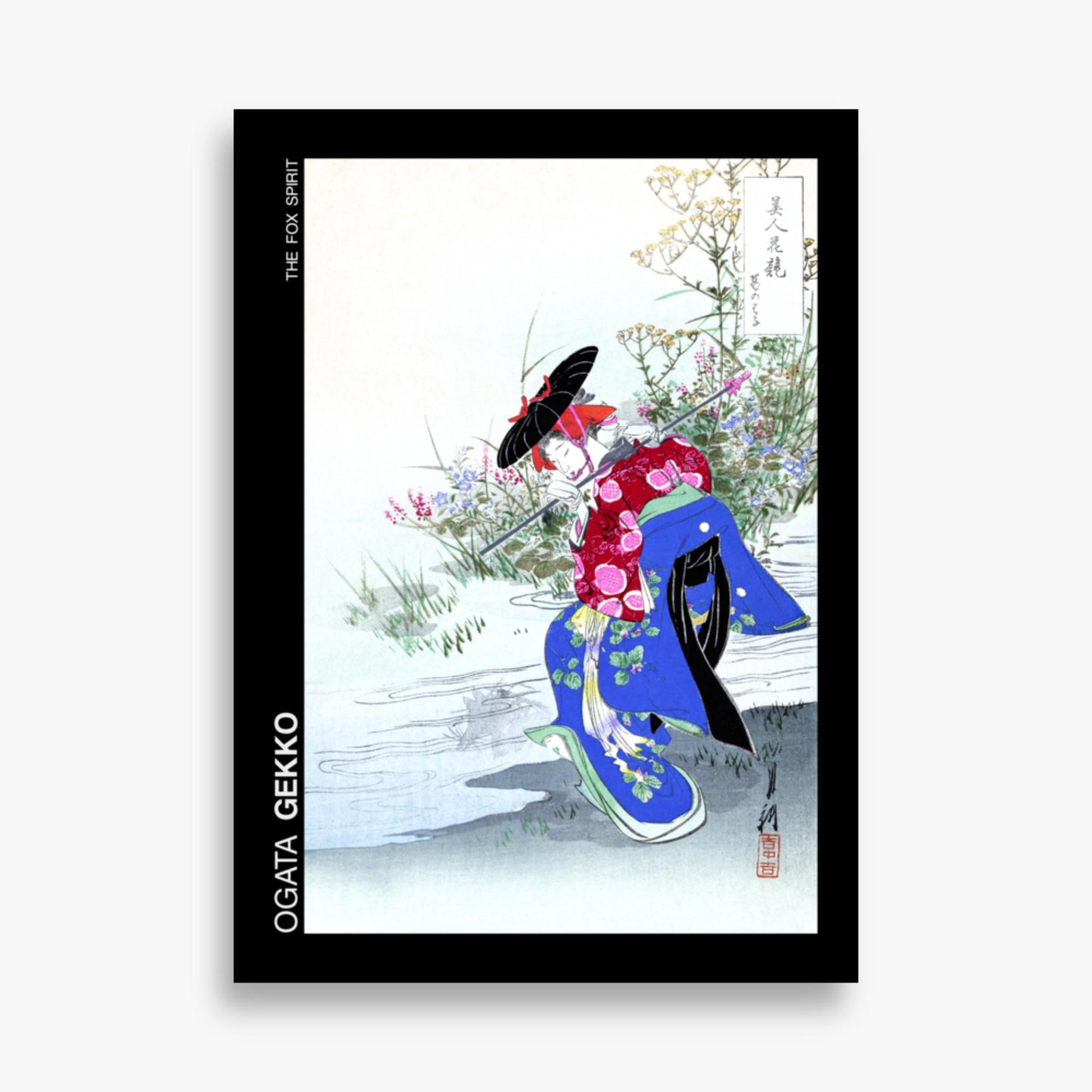 Ogata Gekko - The Fox Spirit - Decoration 50x70 cm Poster