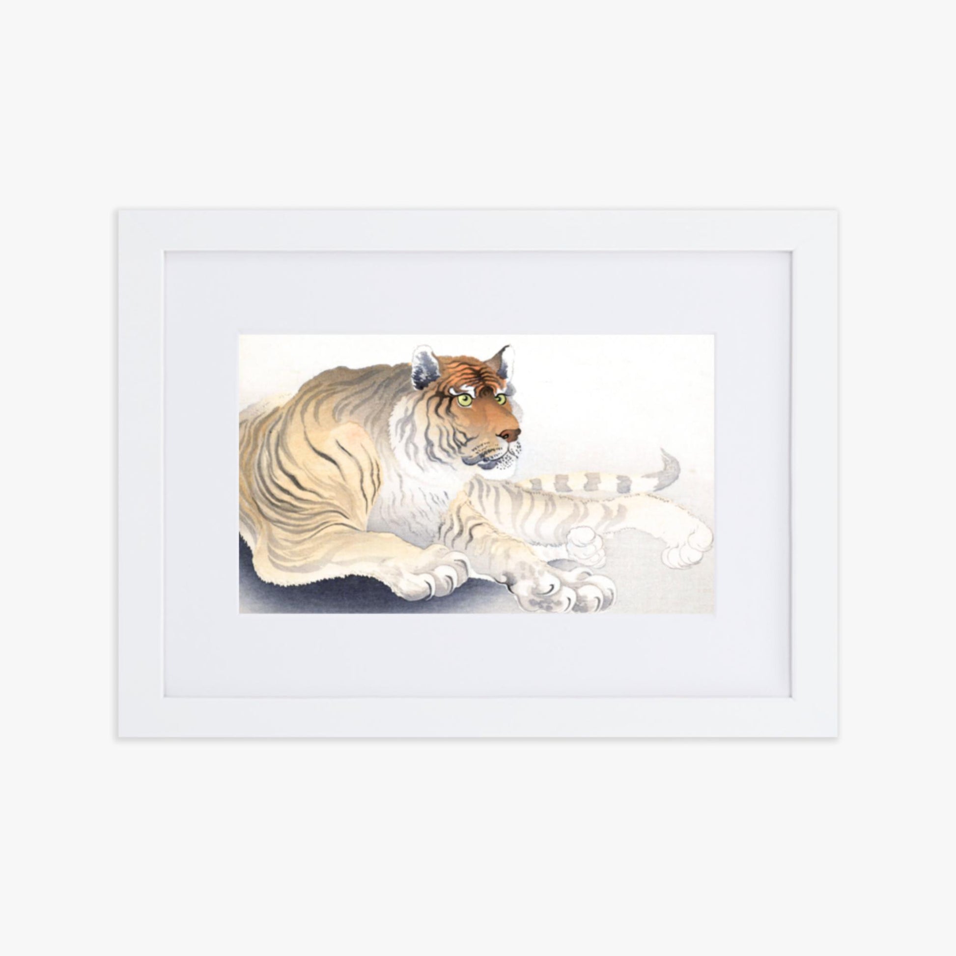 Ohara Koson - Tiger 21x30 cm Poster With White Frame