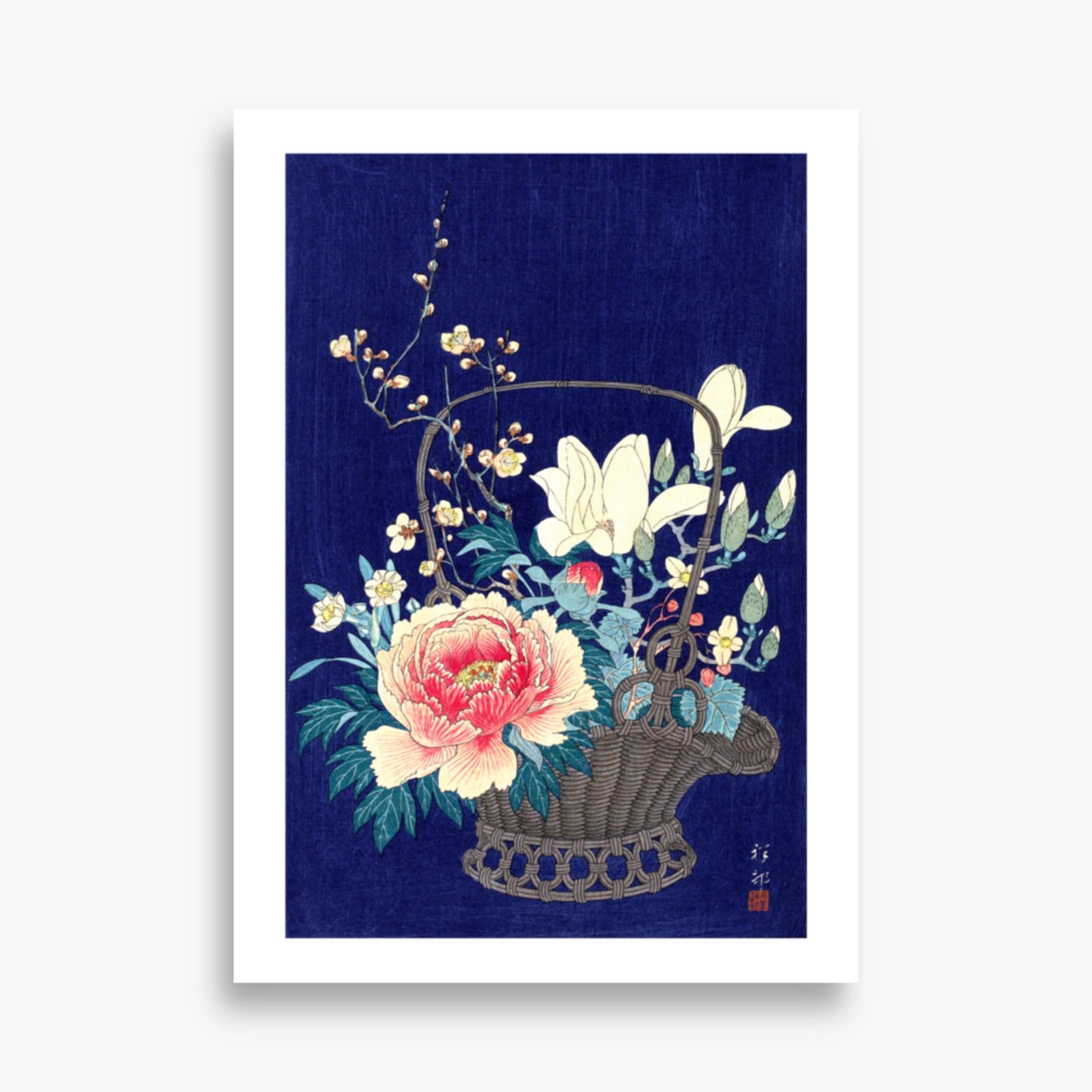 Ohara Koson - Bamboo Flower Basket 50x70 cm Poster