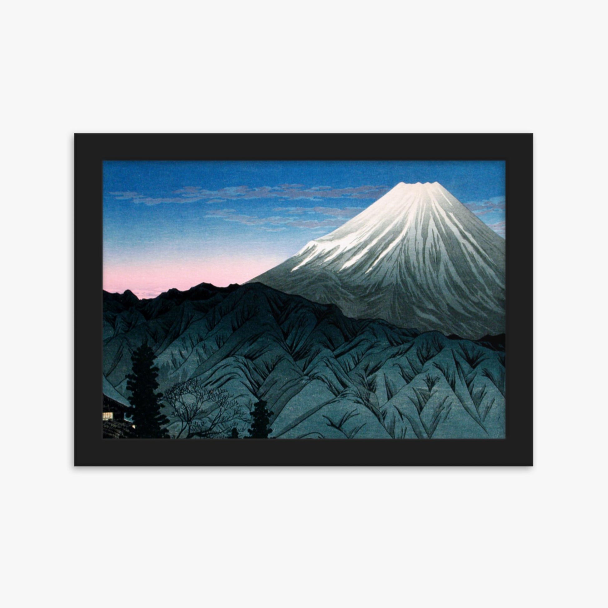 Takahashi Hiroaki (Shōtei) - Mount Fuji From Hakone 21x30 cm Poster With Black Frame