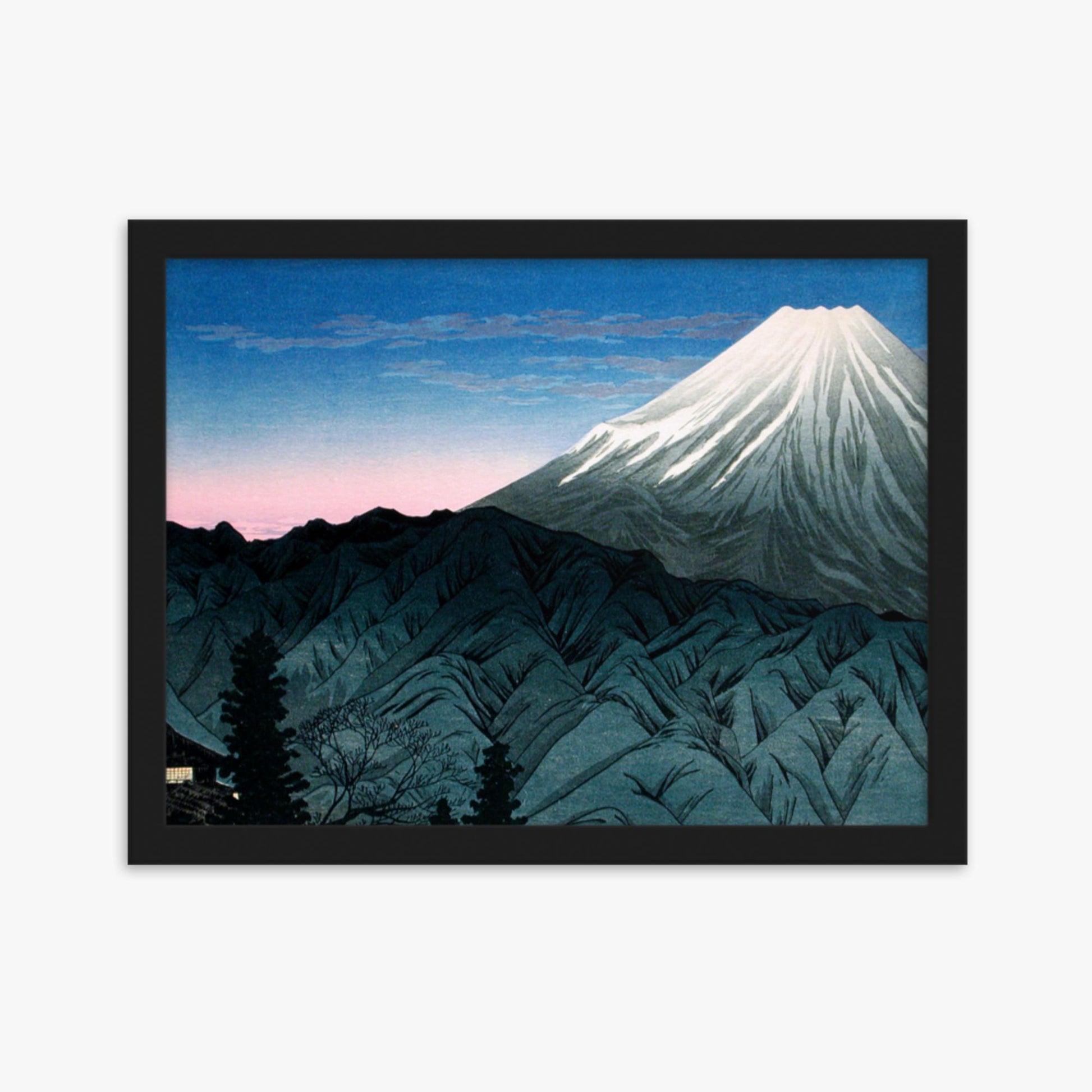 Takahashi Hiroaki (Shōtei) - Mount Fuji From Hakone 30x40 cm Poster With Black Frame