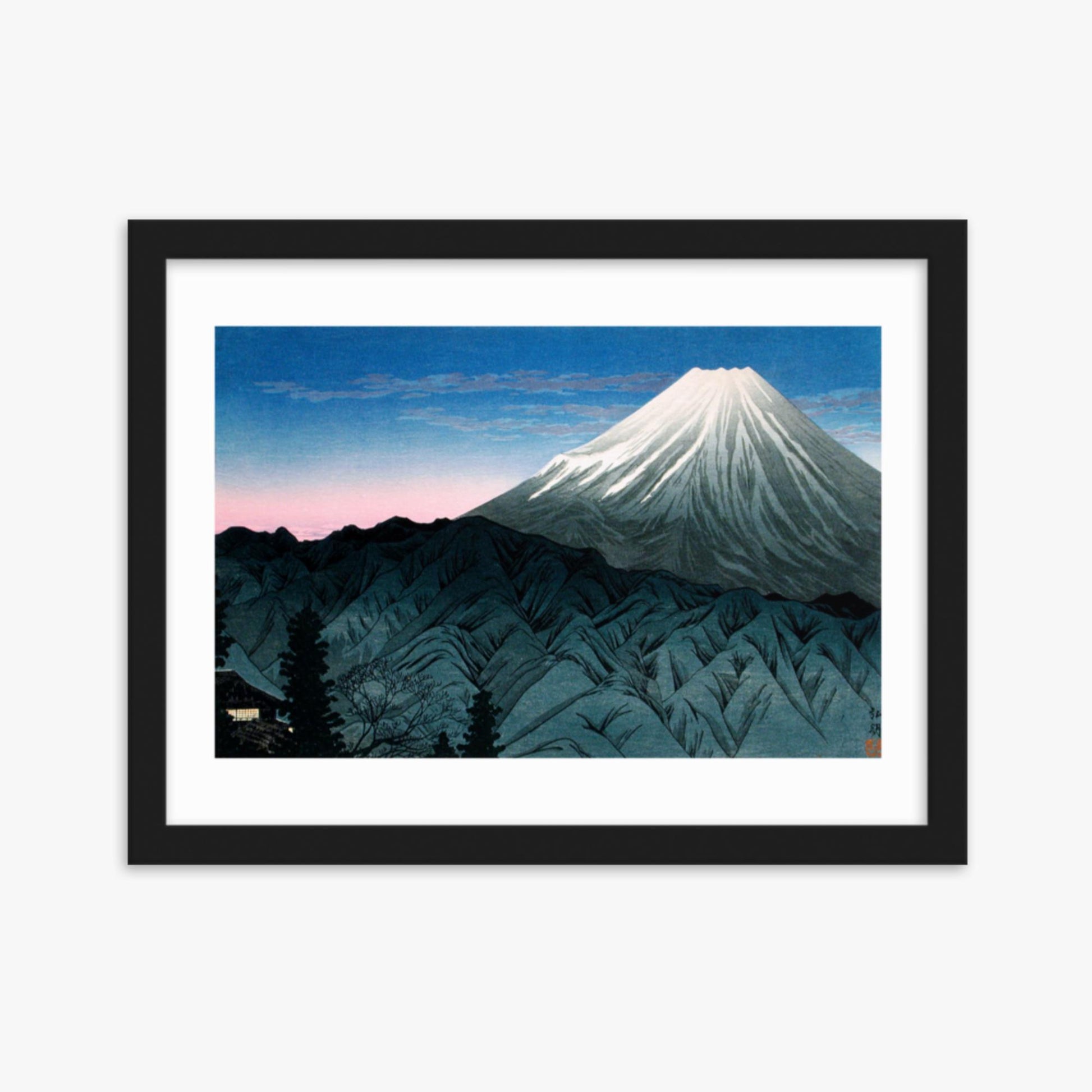 Takahashi Hiroaki (Shōtei) - Mount Fuji From Hakone 30x40 cm Poster With Black Frame