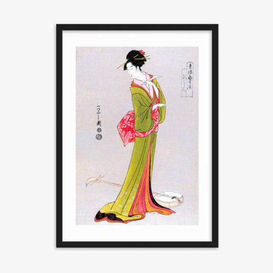 Eishi Hosoda - Itsutomi 50x70 cm Poster With Black Frame