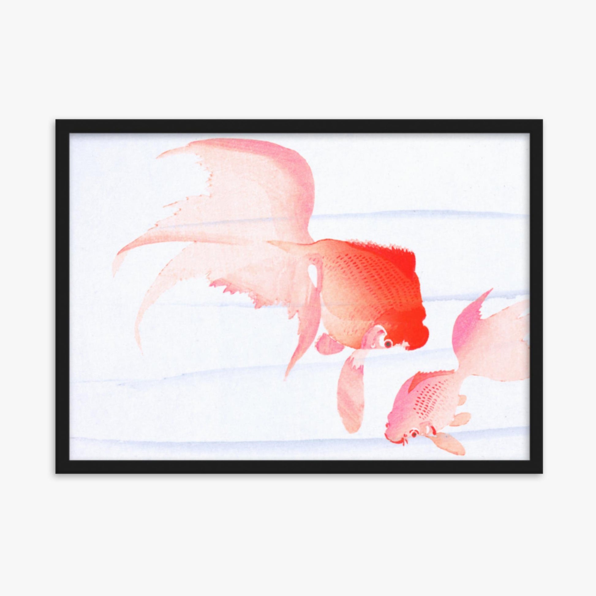 Ohara Koson - Gold Fish 50x70 cm Poster With Black Frame