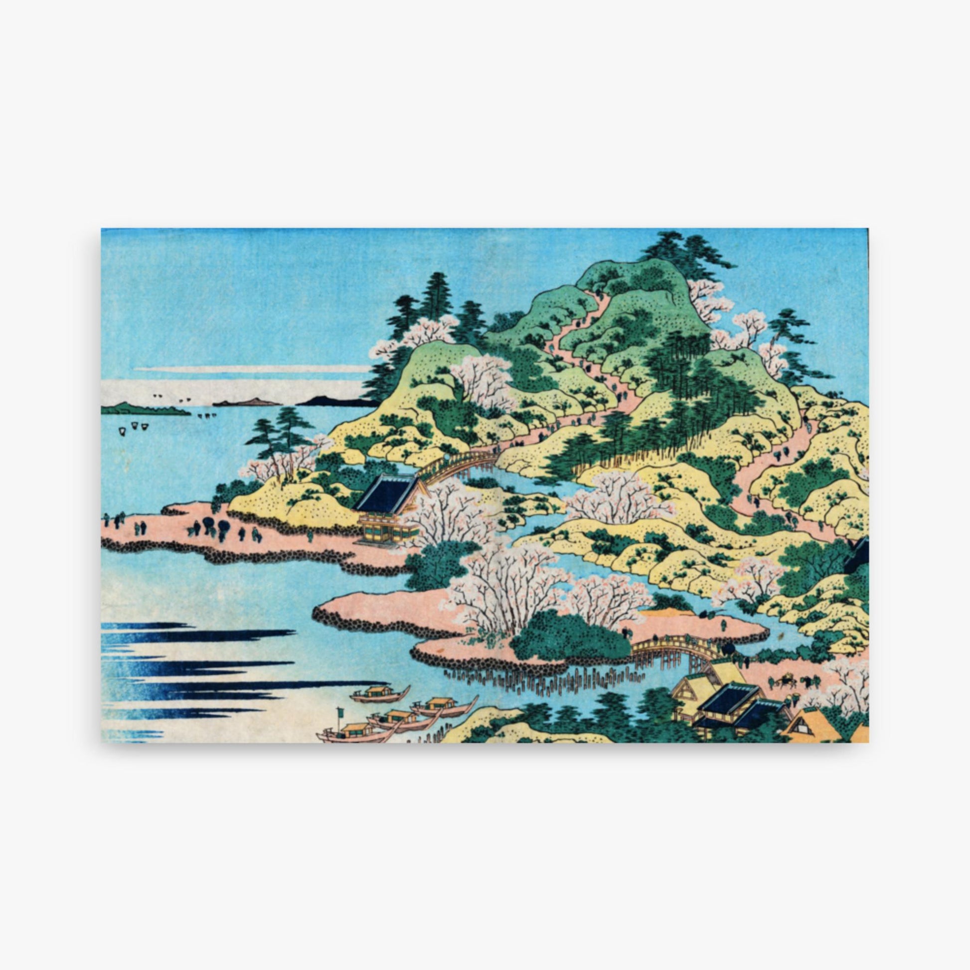 Katsushika Hokusai - Sesshu Ajigawaguchi Tenposan  61x91 cm Poster