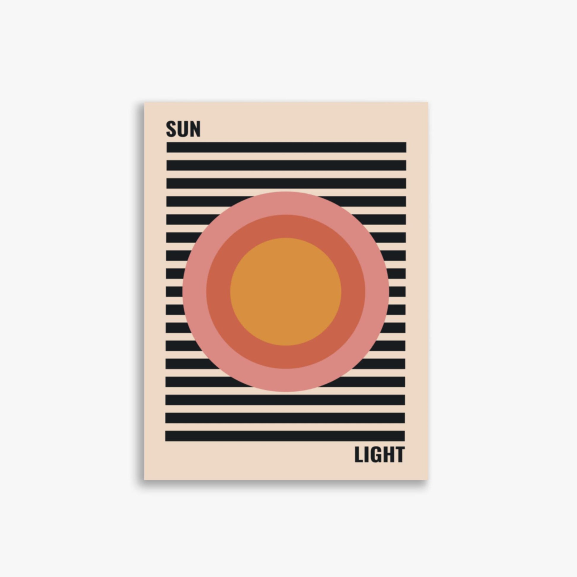 Modern illustration: Pastel Sun 30x40 cm Poster