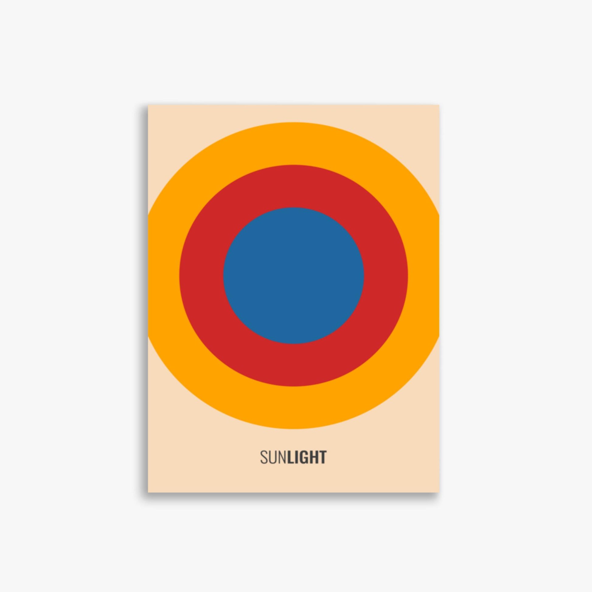 Modern illustration: Summer Sun 30x40 cm Poster