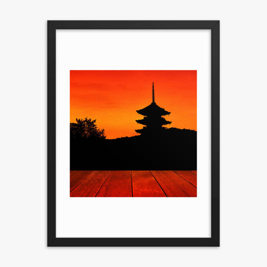 Sunset 18x24 in Poster With Black Frame