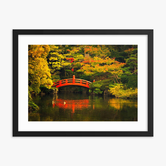 Public Park in Tokyo 18x24 in Poster With Black Frame