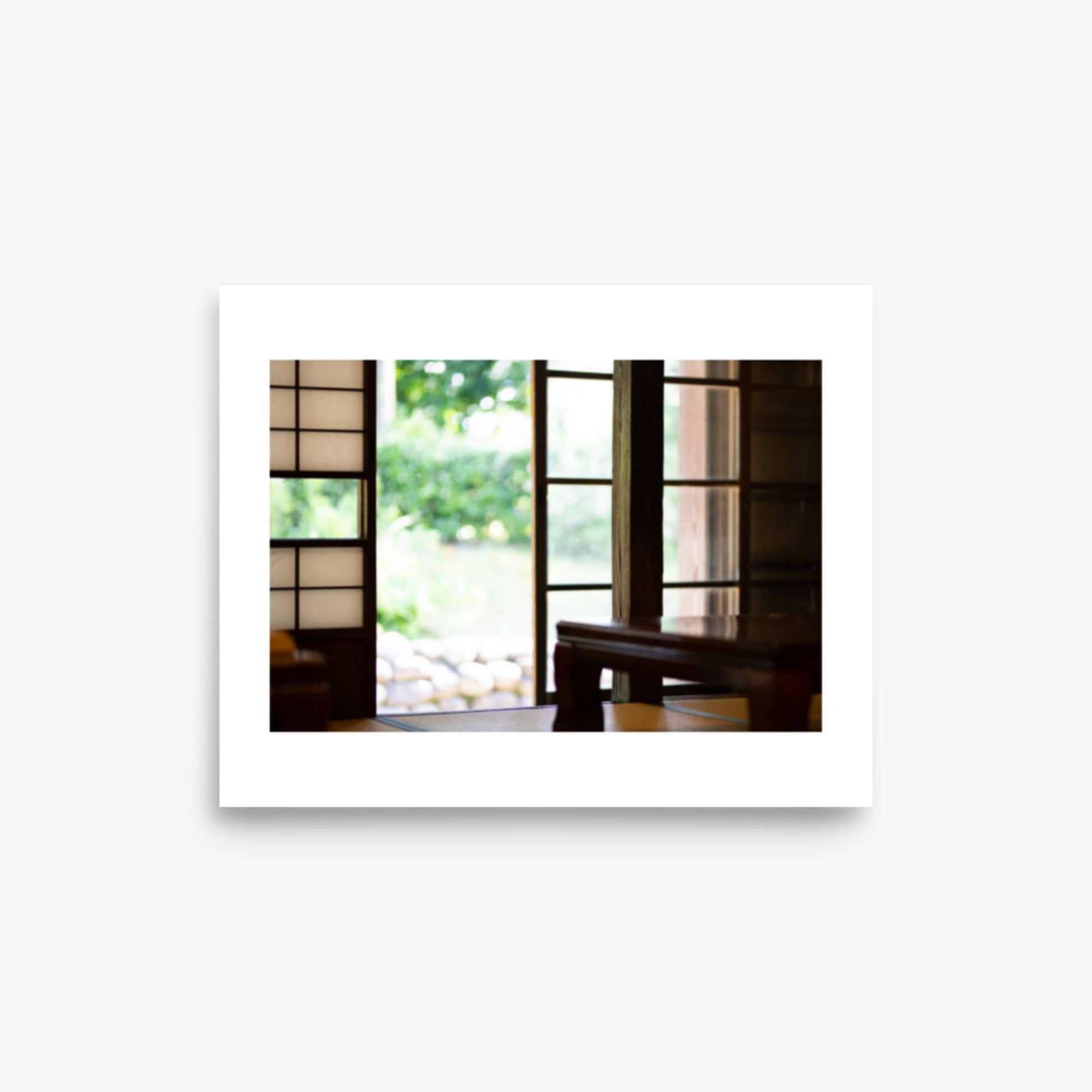 The edge and the garden seen from the Japanese room 8x10 in Poster