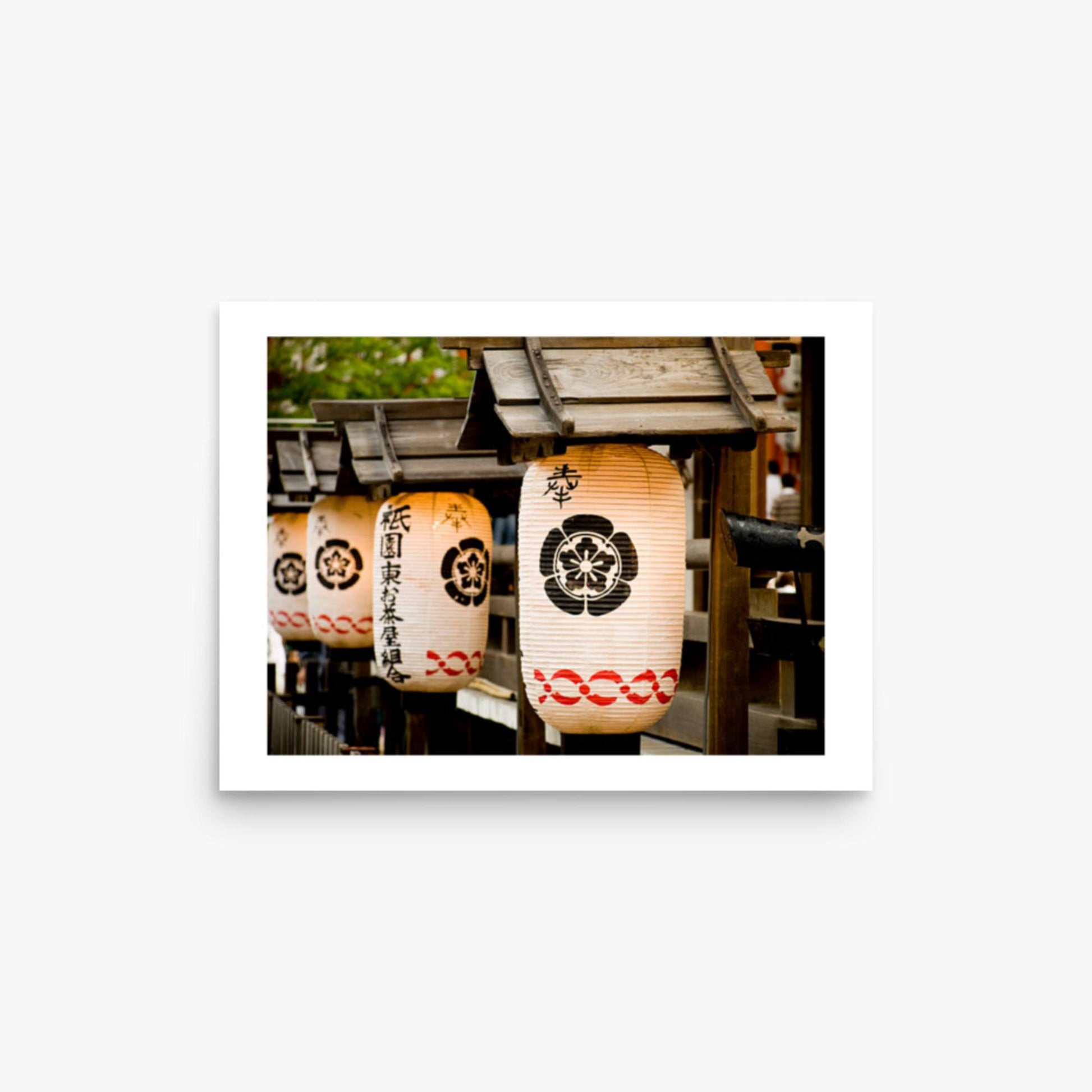 Japanese lanterns 12x16 in Poster