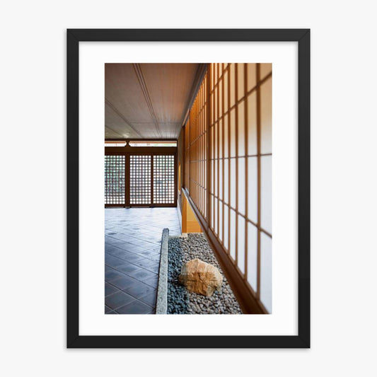 Japanese Inn 18x24 in Poster With Black Frame