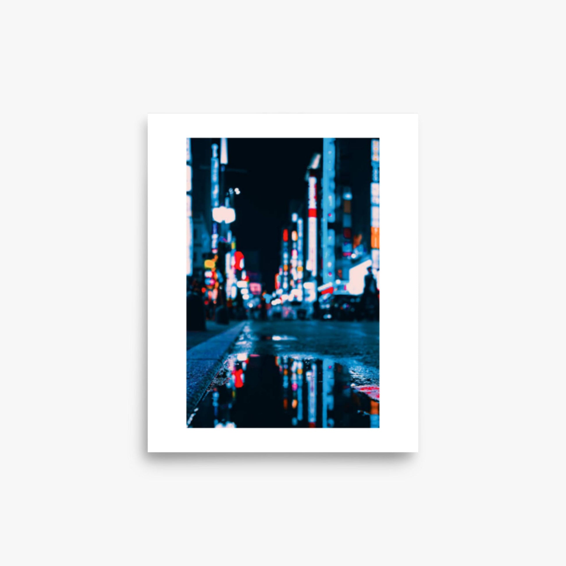 Neon Refelctions in Tokyo 8x10 in Poster