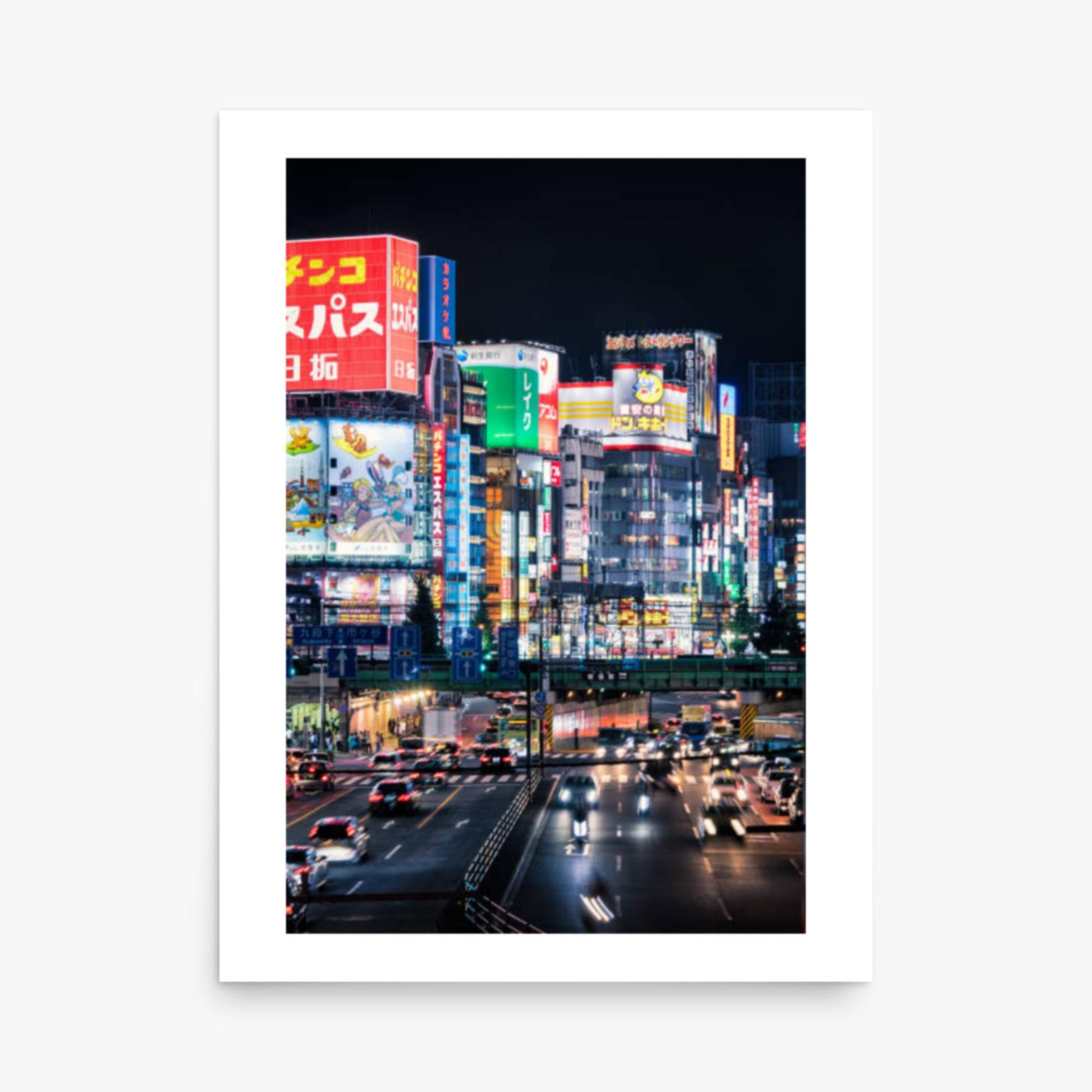 Shinjuku Streets at Night 18x24 in Poster